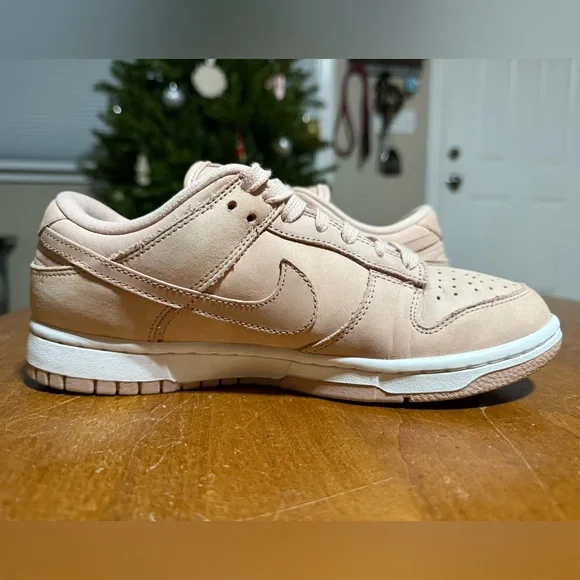 Women’s Nike Dunk Low PRM Pink Oxford Sneakers - Picture 8 of 10